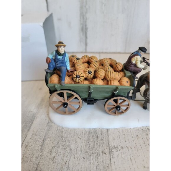 Dept 56 56591 Harvest Pumpkin Wagon Heritage village xmas accessory - Picture 6 of 10